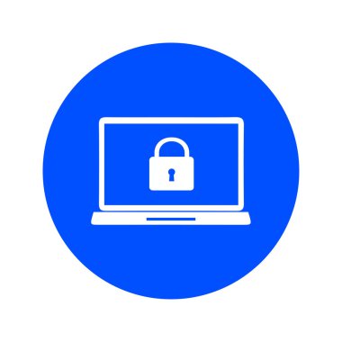 Internet güvenlik kavramı simgesi. Kimlik ve koruma simgesi.