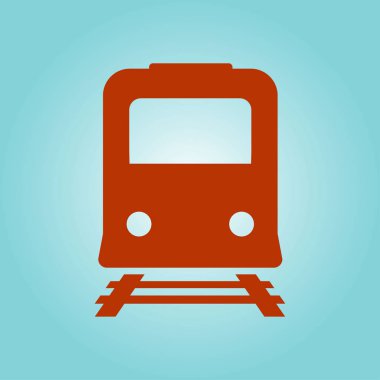 Tren simgesi. Metro sembolü. Tren istasyonu işareti.