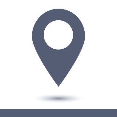 Basit gezinme simgesi, vektör illüstrasyonu