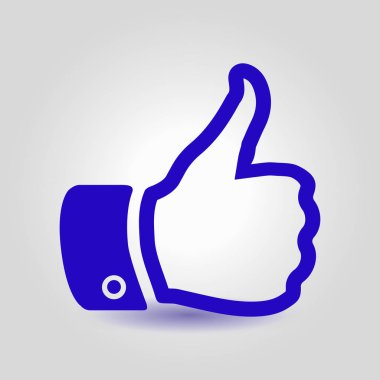 Simge gibi. El parmak tabela. Sembol başparmak. Düz tasarım stili. 