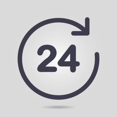 Saat saat etrafında bir gün simgesini açın..