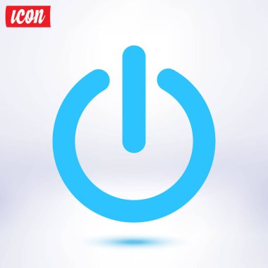 Güç işareti simgesi. Vektör çizim