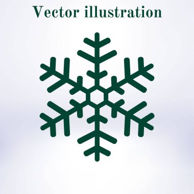 Kar tanesi simgesi. Yılbaşı Dekorasyonu. Tüm Noel ve yeni yıl kutlamak için.