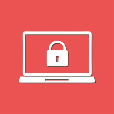 Internet güvenlik kavramı simgesi. Kimlik ve koruma simgesi.