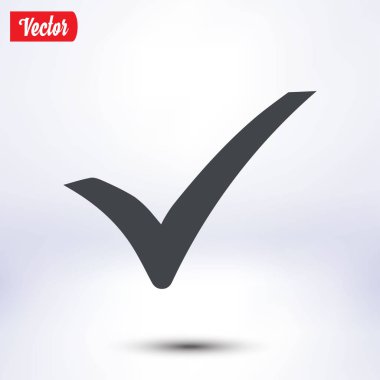 Basit işaretleme simgesi, vektör illüstrasyonu