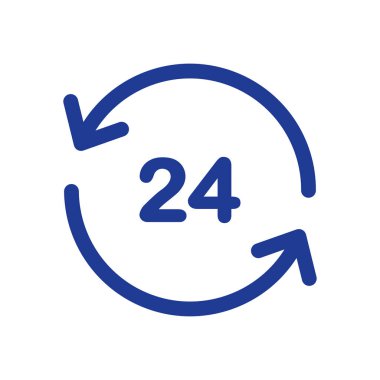 Saat saat etrafında bir gün simgesini açın. Rozet-saat çalışma süresi.