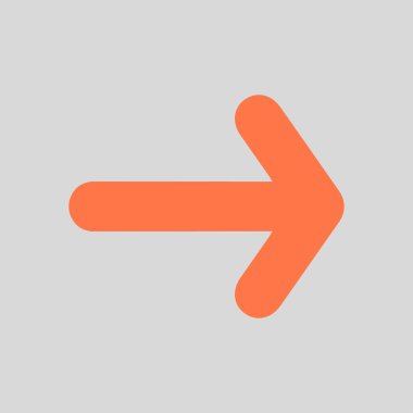 Ok simgesi. Kara navigasyonu için işaretçi yönünü.