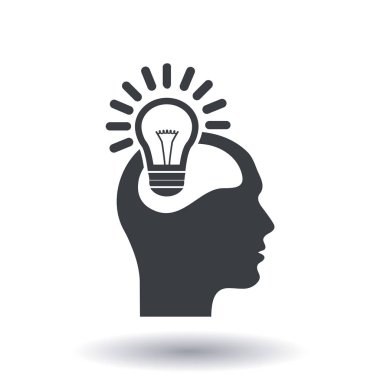 Yaratıcı fikirler ampul kavramı. Fikirler simgesi.