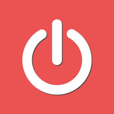 Güç işareti simgesi. Vektör çizim