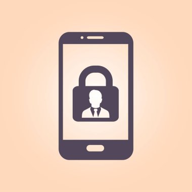 Internet güvenlik kavramı simgesi. Kimlik ve koruma simgesi.