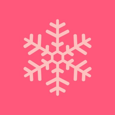 Kar tanesi simgesi. Yılbaşı Dekorasyonu. Tüm Noel ve yeni yıl kutlamak için.