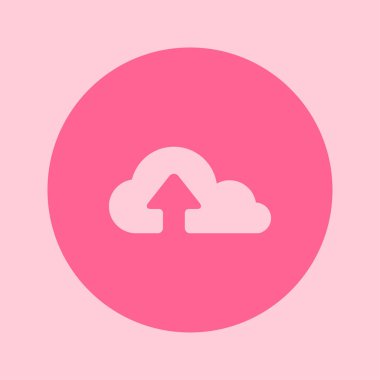 bulut kutsal kişilerin resmi, vektör çizim gelen basit yükleme