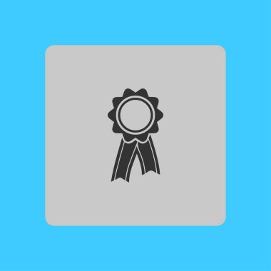  Kurdele simgesi ile rozet. Ödülü rozet şerit erkek ile.