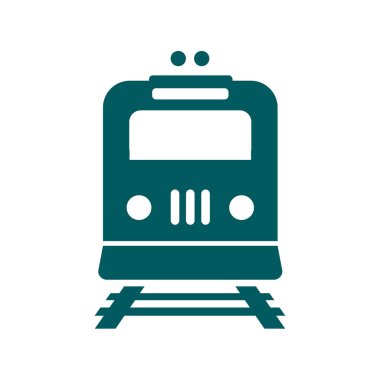 Tren simgesi. Metro sembolü. Tren istasyonu işareti.