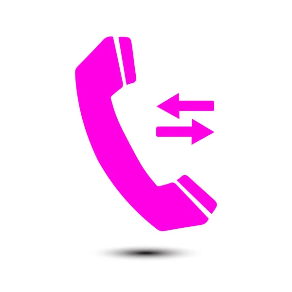 Значок Телефона Плоский Стиль Дизайна Символ Обратной Связи — стоковый вектор