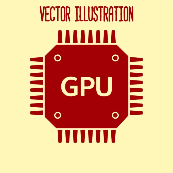 Ícone Placa Circuito Esquema Tecnologia Símbolo Quadrado Estilo Design Plano — Vetor de Stock