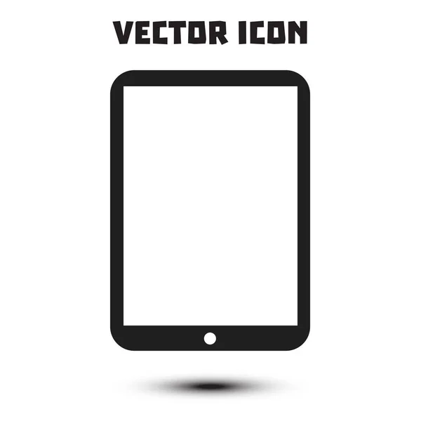 Icono Tableta Digital Moderna Icono Diseño Plano — Vector de stock