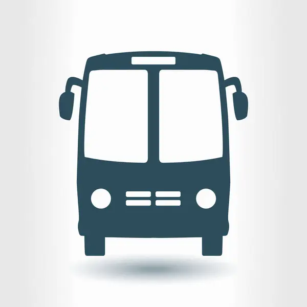Bus Pictogram Bustrade Symbool Internationaal Toeristisch Verkeer Comfortabele Voertuigen — Stockvector