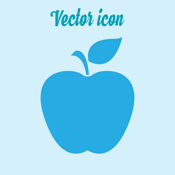 Icône Apple Concept Alimentation Saine Symbole Naturopathie — Image vectorielle