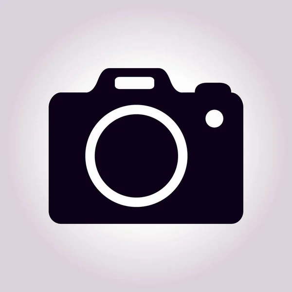 Photo Camera Symbol Dslr Camera Sign Icon Digital Camera Flat — Stock Vector