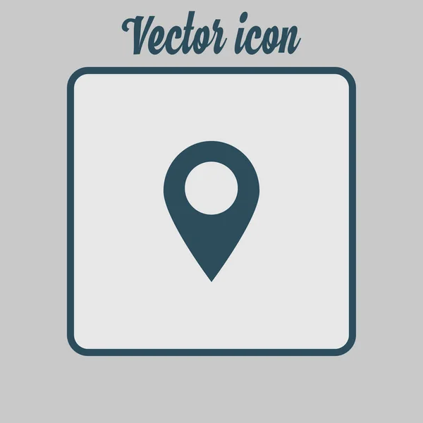 Простая Иконка Навигационного Штифта Векторная Иллюстрация — стоковый вектор