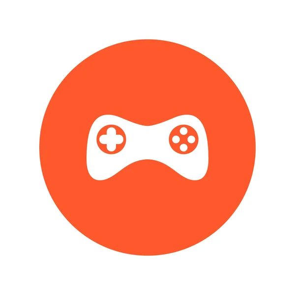 Gamepad Pictogram Vector Platte Ontwerpstijl Joypad Symbool — Stockvector