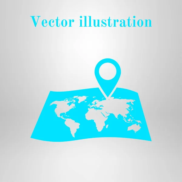 Jednoduché Ikony Mapy Pin Vektorové Ilustrace — Stockový vektor