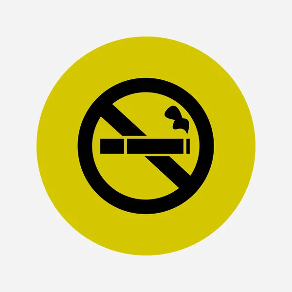 Smoke Icon Stop Smoking Symbol Vector Illustration Filter Tipped Cigarette — Stock Vector