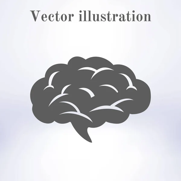 Icône Cérébrale Intelligente Intelligence Humaine Symbole Neurologique — Image vectorielle