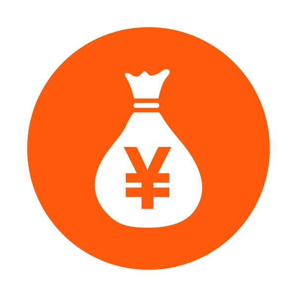 Yen Jpy Symbole Bulle Discours Devise Style Design Plat — Image vectorielle