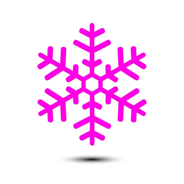 Icono Del Copo Nieve Decoración Año Nuevo Todo Para Celebrar — Vector de stock