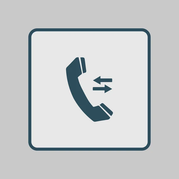 Ícone Telefone Estilo Design Plano Símbolo Feedback — Vetor de Stock