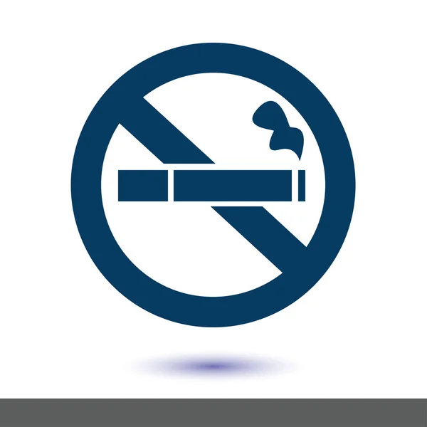 Hay Icono Humo Deja Fumar Símbolo Ilustración Vectorial Cigarrillo Con — Vector de stock