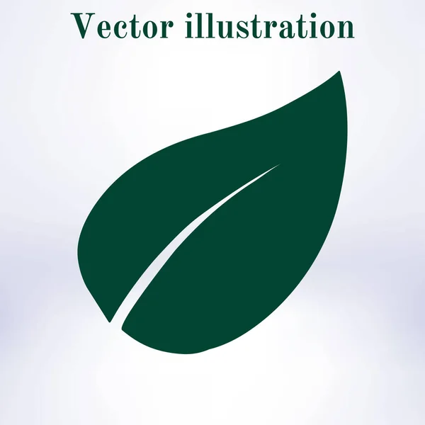 Het Pictogram Van Het Blad Verse Natuurproduct Symbool Van Het — Stockvector