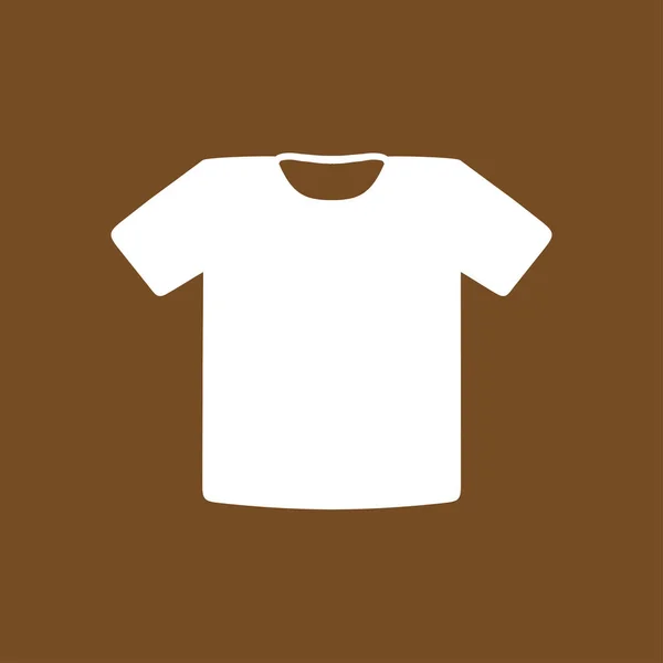 Shirt Işareti Simgesi Giysi Sembolü Düz Tasarım Stili — Stok Vektör