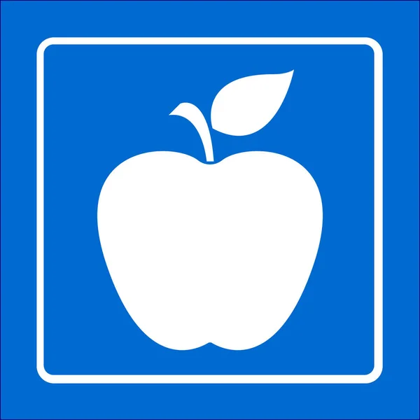 Icône Apple Concept Alimentation Saine Symbole Naturopathie — Image vectorielle