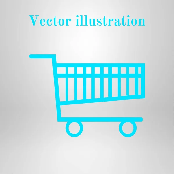 Icono Plano Carta Compras Añadir Producto Carrito — Vector de stock