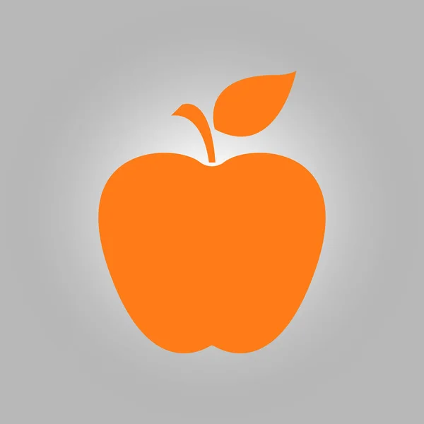 Ikona Apple Pojem Zdravé Potraviny Přírodní Medicíny Symbol — Stockový vektor
