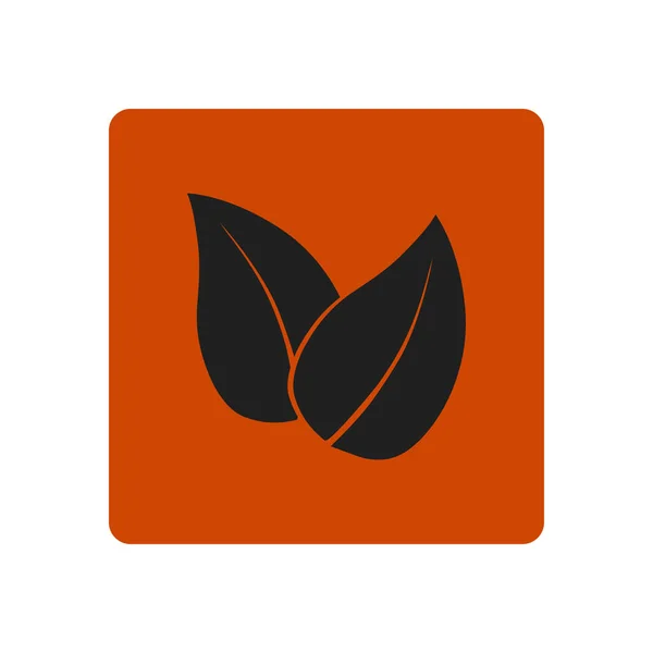 Ikona Typu Liść Symbol Świeżych Naturalnych Produktów Produkt Ekologiczny Znak — Wektor stockowy