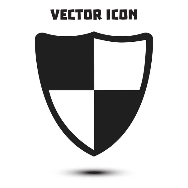 Icono Del Escudo Concepto Protección Software Diseñado Para Detectar Destruir — Vector de stock