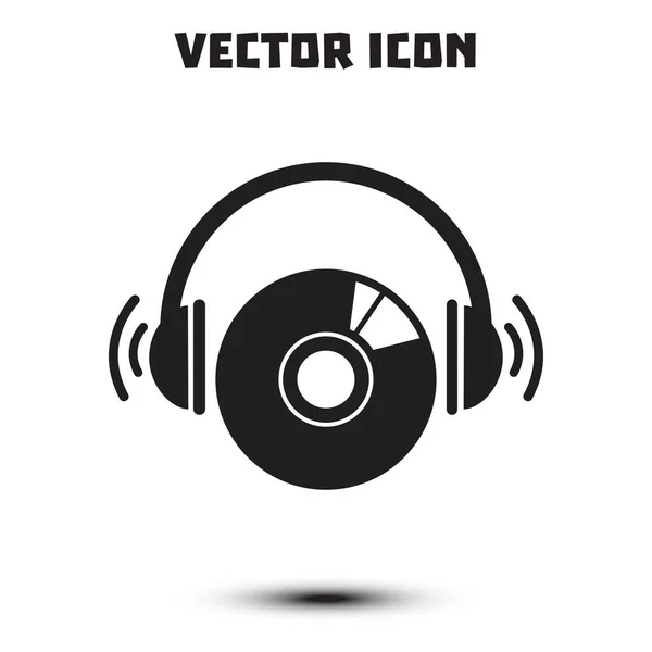 Icono Dvd Simbolo Disco Compacto Estilo Diseño Plano — Vector de stock