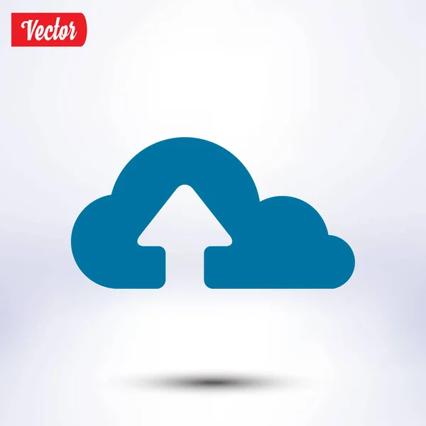 Carga Simple Desde Icono Nube Ilustración Vectores — Vector de stock