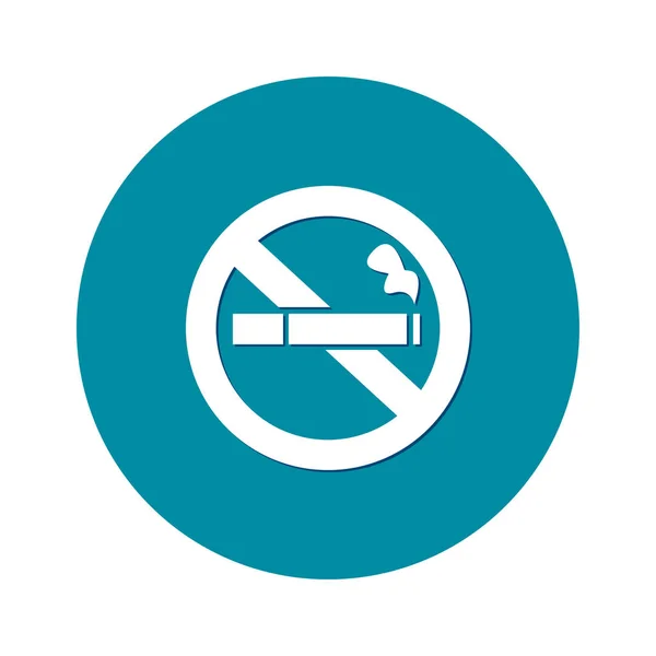 Ingen Rök Ikon Sluta Röka Symbol Vektorillustration Filter Tipped Cigarett — Stock vektor