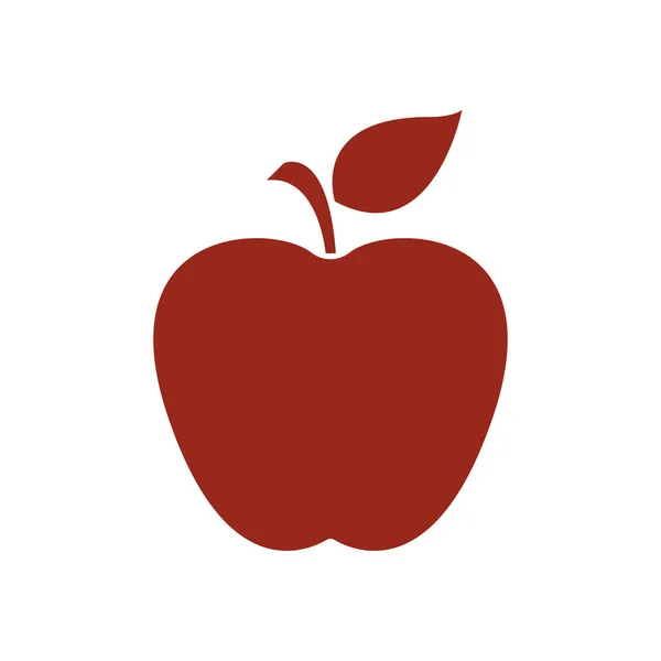 Ikona Apple Pojem Zdravé Potraviny Přírodní Medicíny Symbol — Stockový vektor