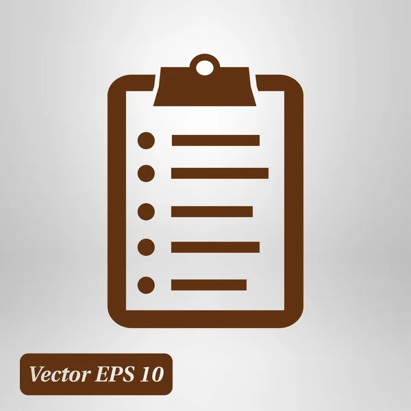 Check list vector icon. Shopping list token. Flat design style.