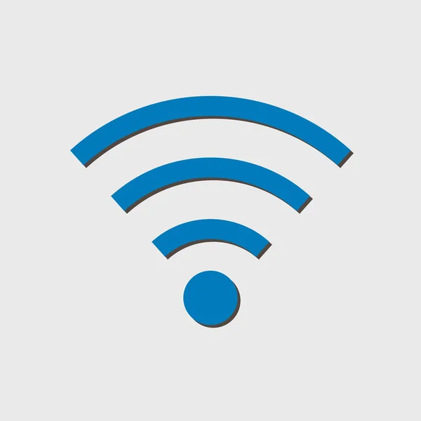 Wifi Symbol Pictograma Rețea Wireless Vector Design Plat Stil — Vector de stoc