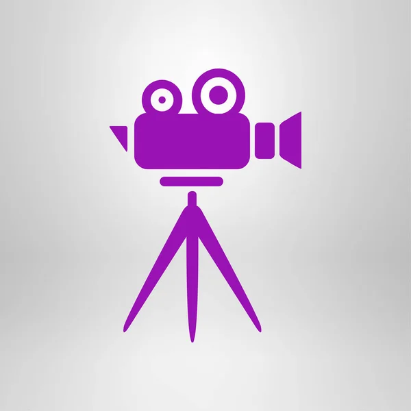 Simbolo fotocamera cinema . — Vettoriale Stock