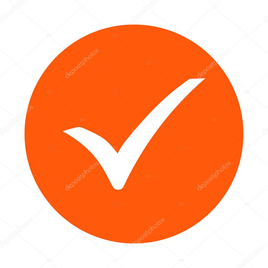 simple Check mark icon, vector illustration