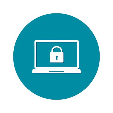 Internet güvenlik kavramı simgesi. Kimlik ve koruma simgesi.