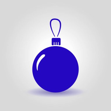 Noel topları simgesi. Yılbaşı Dekorasyonu. Tüm Noel ve yeni yıl kutlamak için.